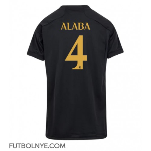 Camiseta Real Madrid David Alaba #4 Tercera Equipación para mujer 2023-24 manga corta
